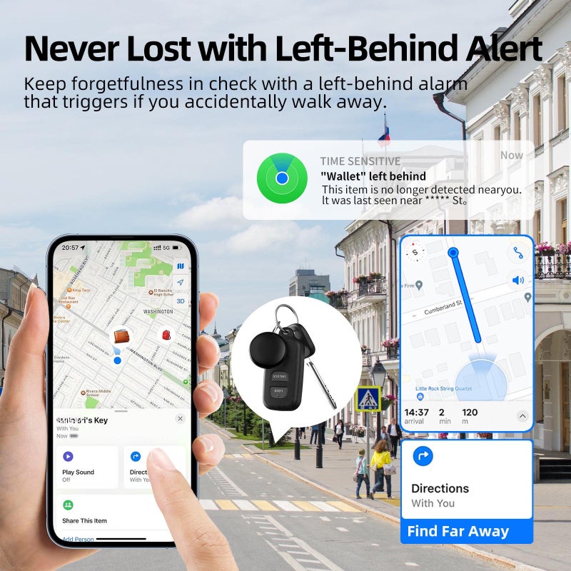 Smart Luggage Locator Key Finder Portable BT Trackers Compatible with Apple Find My Anti-Lost Tracking Tags for Wallets Cars Pets Kids - Image 5