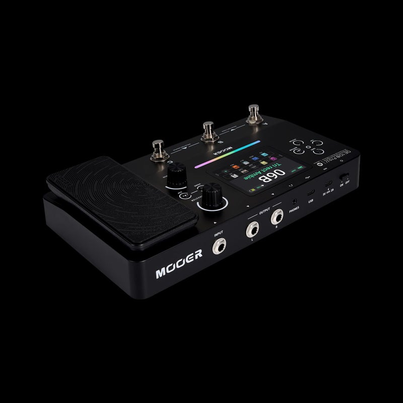 MOOER GE100Pro White AI Guitar Multi-Effects Processor, 3.5" Color Screen, Stereo Looper, Built-in Drum Machine, Support IR / NAM / MNRS  2.0 - Image 3