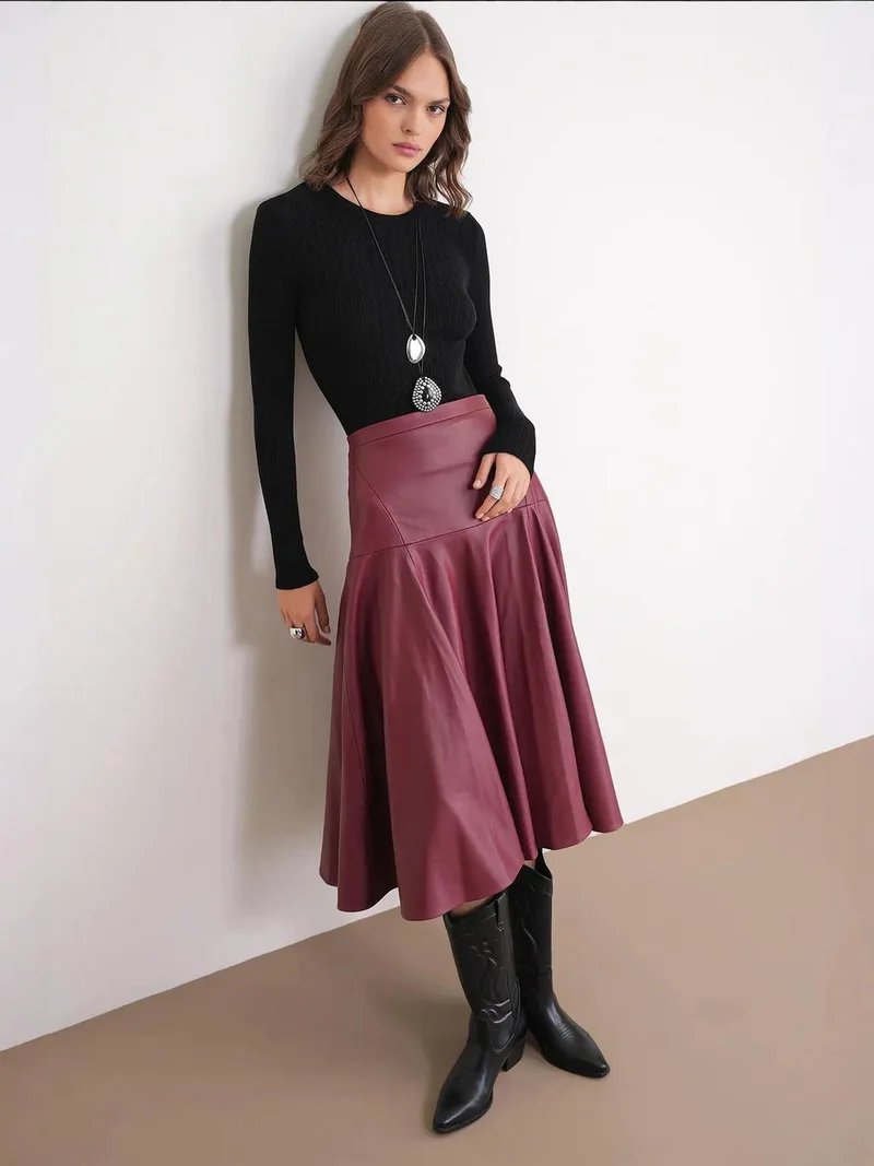 MixRay Black Mixray Soft Textured Ribbed Fitted Top for Women | Best Price UAE