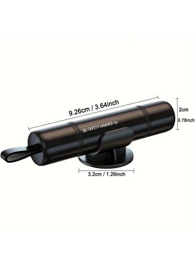 Red Car Safety Hammer Emergency Escape Tool with Seat Belt Cutter Window Breaker - Image 2