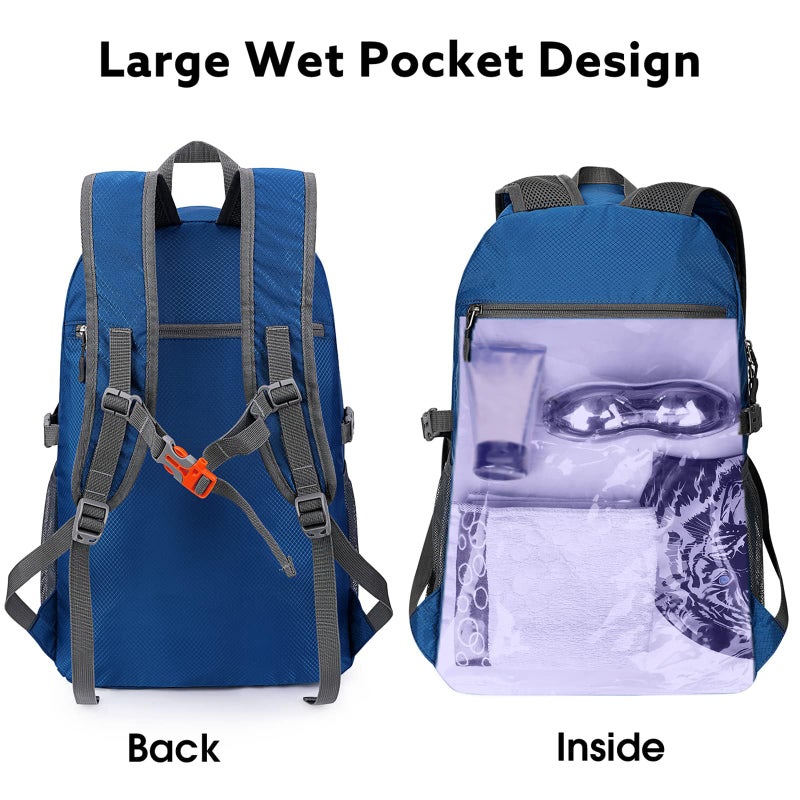 G4Free 40L Lightweight Packable Hiking Backpack, Waterproof Travel Daypack - Image 2