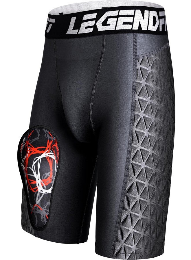 Legendfit Youth Boys Baseball Sliding Shorts w/ Protective Cup - Image 1