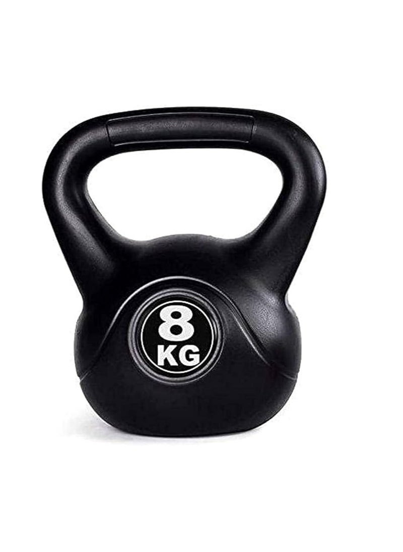 View 8kg Fixed Weight Kettlebell Dumbbell with Neoprene Coating for Home Fitness Strength Training Outdoor Gym Cardio Pilates Bodybuilding  - Image 1