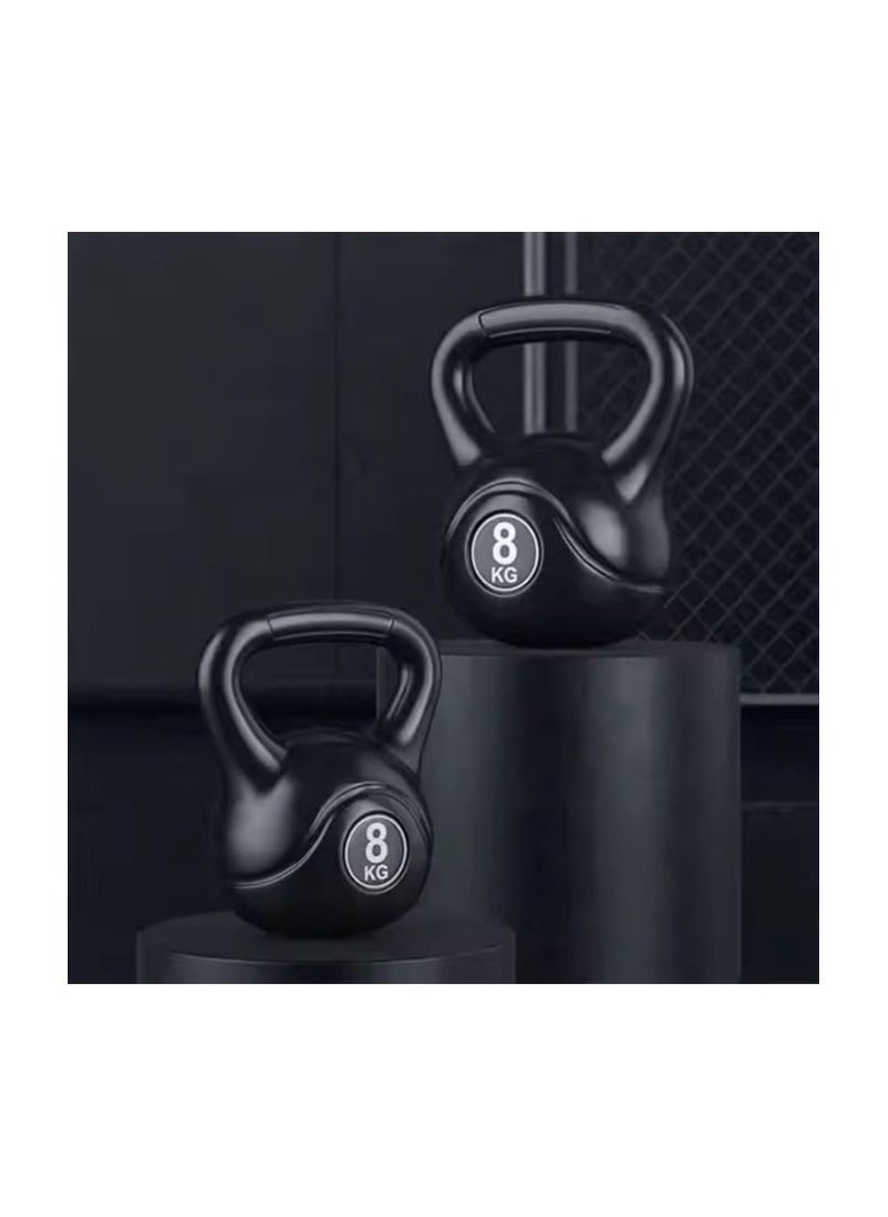 View 8kg Fixed Weight Kettlebell Dumbbell with Neoprene Coating for Home Fitness Strength Training Outdoor Gym Cardio Pilates Bodybuilding  - Image 2