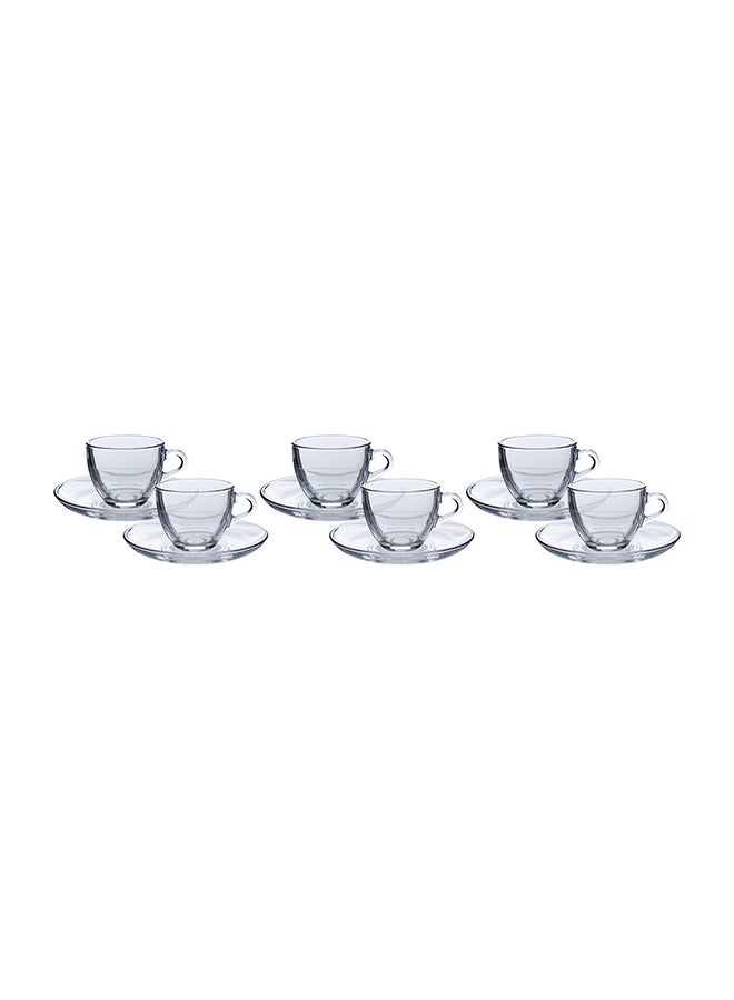 12-Piece Basic Arabian Coffee Set Clear