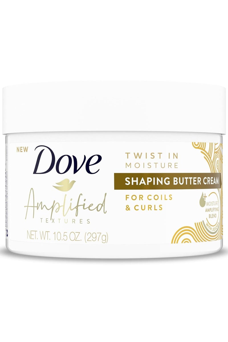 دوف كريم زبدة تصفيف الشعر المرطب والمُكثّف من أمبليفايد تيكستشرز، للشعر الملتف والشعر المجعد، 297 غرام - Image 2