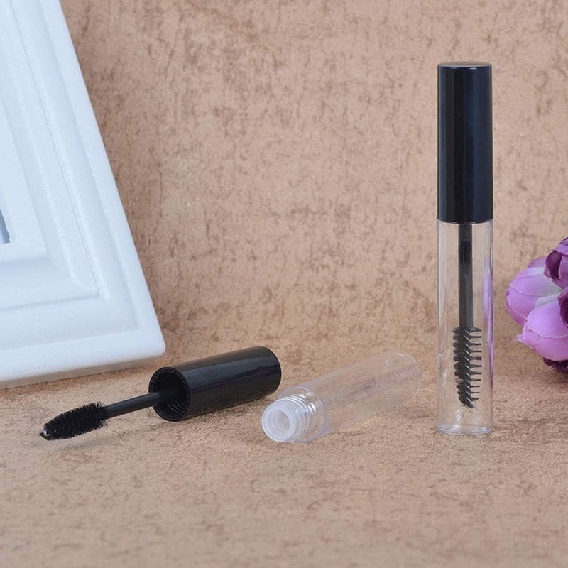 M'AYCREATE أنبوب ماسكارا فارغ بلاستيكي MAYCREATE® سعة 10 مل مع فرشاة لزيت الخروع ومجموعة أدوات المكياج للنساء - Image 5