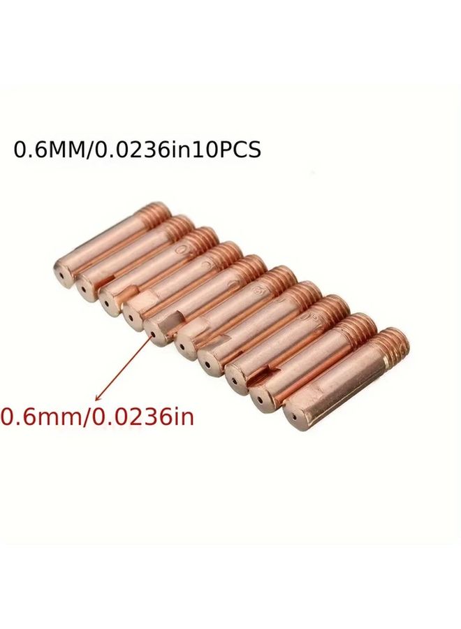 MIG MAG Welding Torch Nozzle 1 0mm Copper Contact Tip 10 Pcs - Image 3