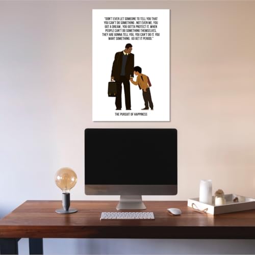 GRAY WALL Good Hope Hollywood Movie Pursuit Of Happiness Motivational Quote Poster 12x18 inch For Room Office Home wall Decoration Bedroom Hotel Living Gift Painting sticker wallpaper Boys Hostel. - Image 5