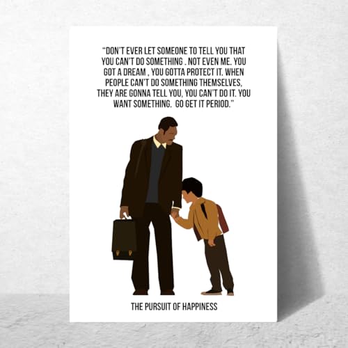 GRAY WALL Good Hope Hollywood Movie Pursuit Of Happiness Motivational Quote Poster 12x18 inch For Room Office Home wall Decoration Bedroom Hotel Living Gift Painting sticker wallpaper Boys Hostel. - Image 4
