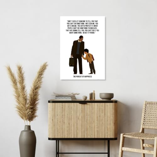 GRAY WALL Good Hope Hollywood Movie Pursuit Of Happiness Motivational Quote Poster 12x18 inch For Room Office Home wall Decoration Bedroom Hotel Living Gift Painting sticker wallpaper Boys Hostel. - Image 2
