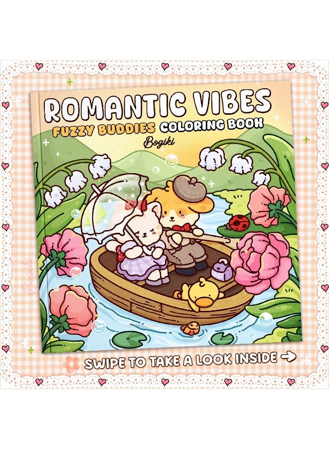 Romantic Vibes Fuzzy Buddies Coloring Book - Image 1