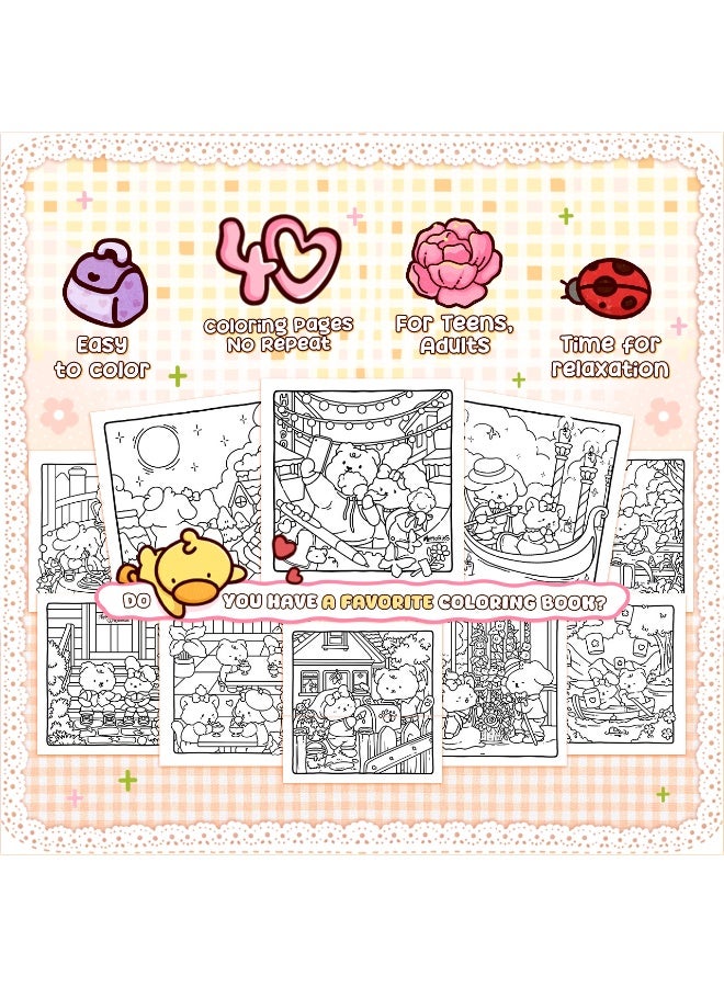 Romantic Vibes Fuzzy Buddies Coloring Book - Image 3