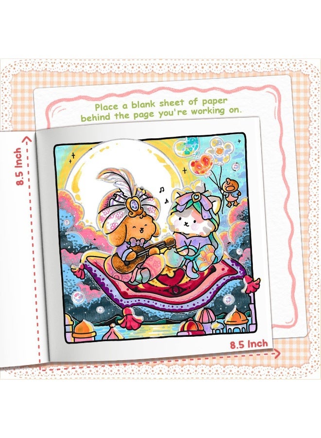 Romantic Vibes Fuzzy Buddies Coloring Book - Image 2