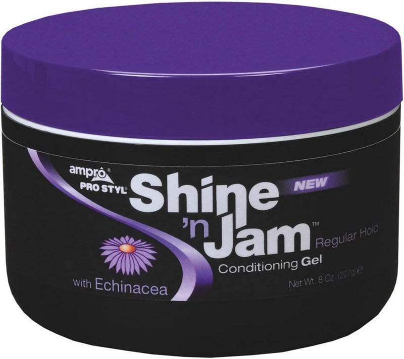 Ampro Shine n Jam Conditioning Gel Regular Hold 8 oz Pack of 4