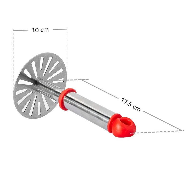 EvaN iTEMSS EvaN iTEMSS Stainless Steel Potato Vegetable Pav Bhaji Masher for Kitchen  - Image 5