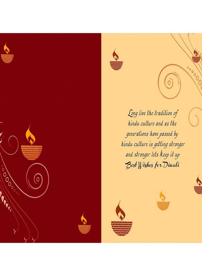 Alwaysgift مجموعة هدايا ديوالي السعيدة: 2 مصباح دياس، محفظة نسائية، سلسلة مفاتيح مبتسمة، وبطاقة تهنئة - Image 3