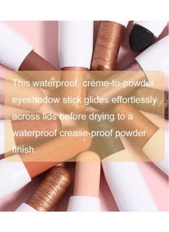 CAKAILA Vibrant Shimmer Eyeshadow Stick - 2-in-1 Creamy Eye Brightener & Highlighter with Soft, Smooth, Easy-to-Apply Formula for Music Festival, Party, and Everyday Use - Long-Lasting, Water-Resistant, and Cruelty-Free 06  - Image 4