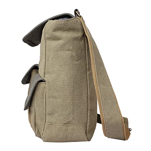 Mona B Canvas Sling Crossbody Bag with Stylish Design for Men and Women - Stone - Image 3