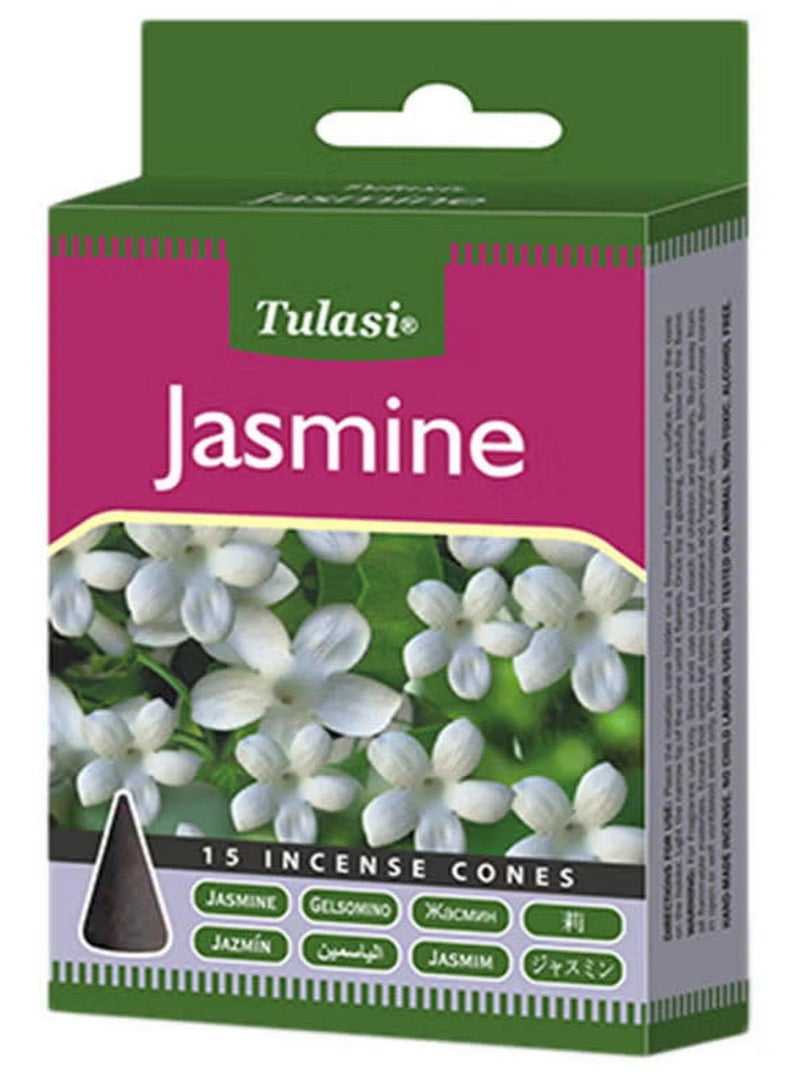 Incense Dhoop Cone Jasmine 15 Pcs