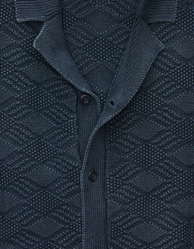 American Eagle  AE Garment-Washed Sweater Polo for Men | Best Price UAE