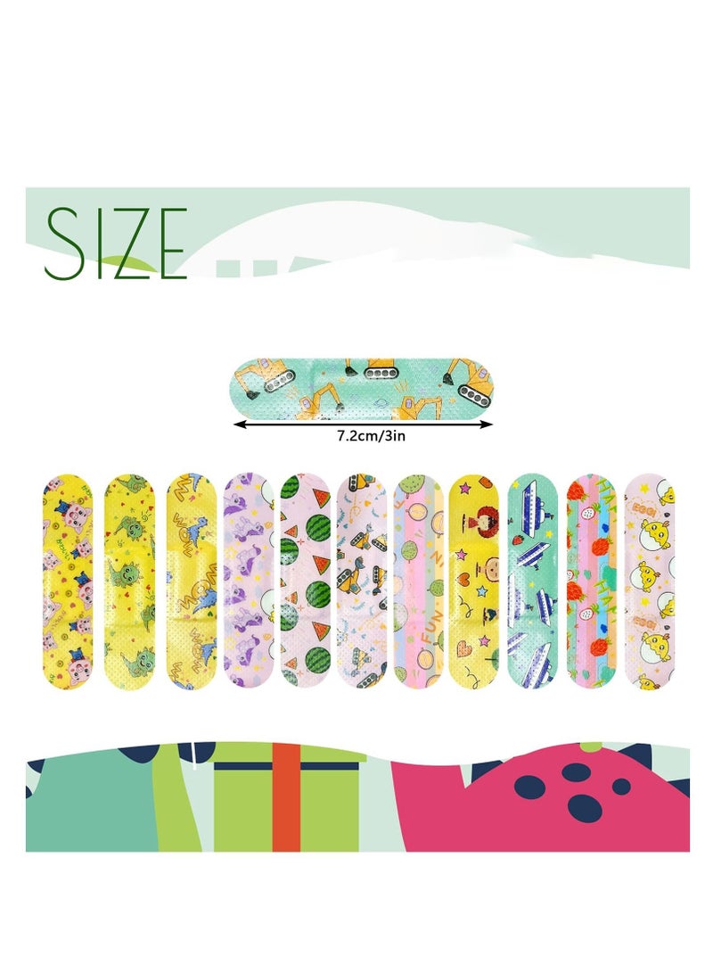 إكسفور ضمادة القماش الملونة للأطفال ، 360 ضمادة قابلة للتنفس للماء للأطفال ، ضمادة الأطفال لإصلاح الشريط ، مصطلح المفاصل مريحة لحماية الخدوش والجروح - Image 2