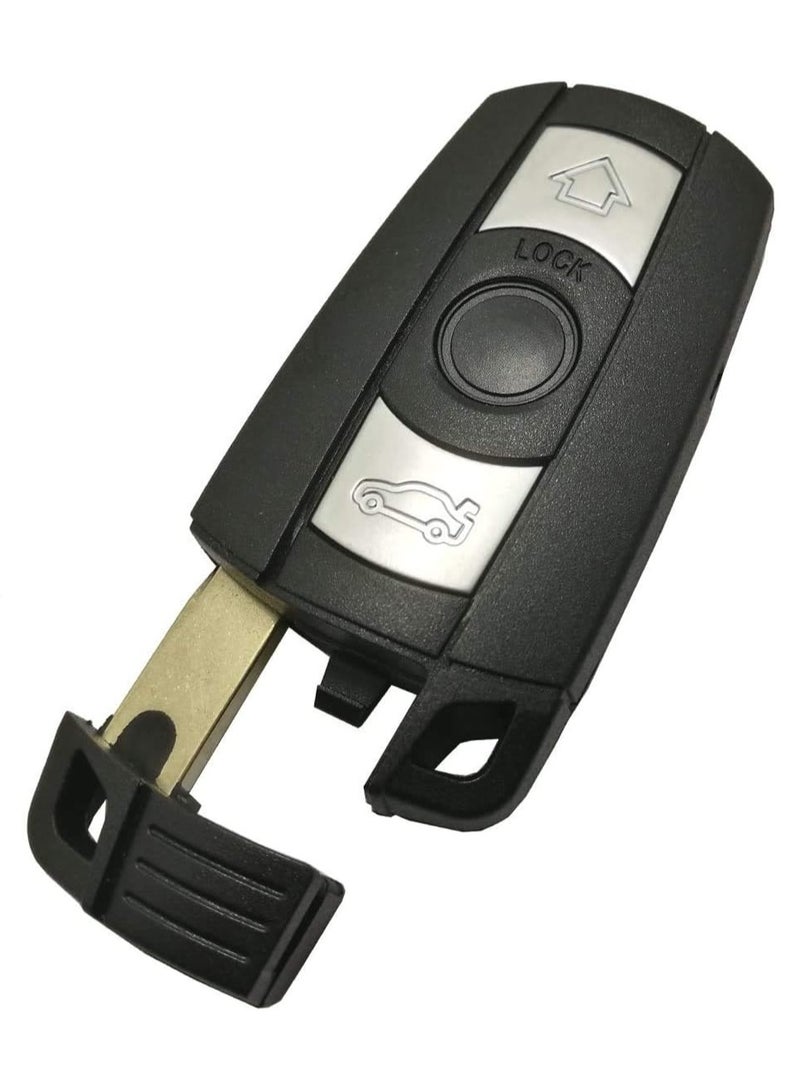 Rubik 3 Buttons Replacement Uncut Key Shell Case for BMW 1 3 5 6 Series 325i 328i 335i E70 E82 E88 E89 E60 E90 E91 E92 E93 X1 X3 X5 X6 Z4, Keyless Entry Car Remote Control Fob Cover (Style A)  - Image 5