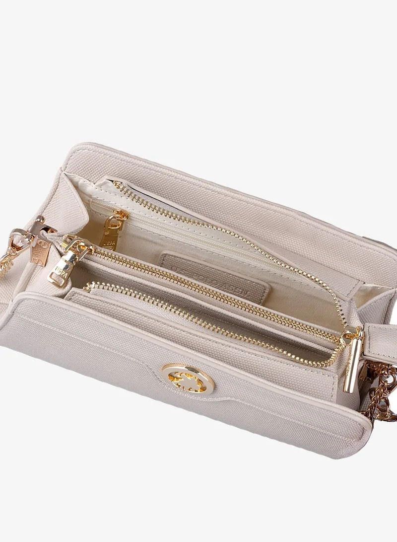 U.S. Polo Assn. STONE U.S. Polo Assn. Women's Crossbody Bag, Ladies Shoulder Bag Handbag for Ladies Travel Bag for Girls Stone for Women | Best Price UAE