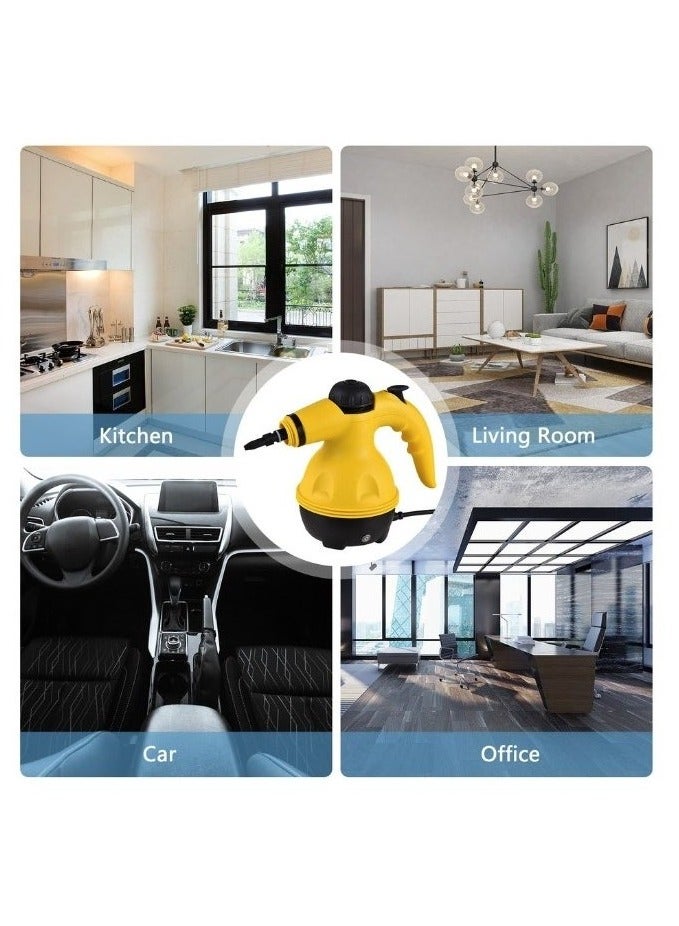 دينكس منظف بخاري محمول متعدد الوظائف بدرجة حرارة عالية بقوة 1200 وات مع 9 ملحقات مناسبة للمطبخ والأريكة والحمام والنافذة - Image 4