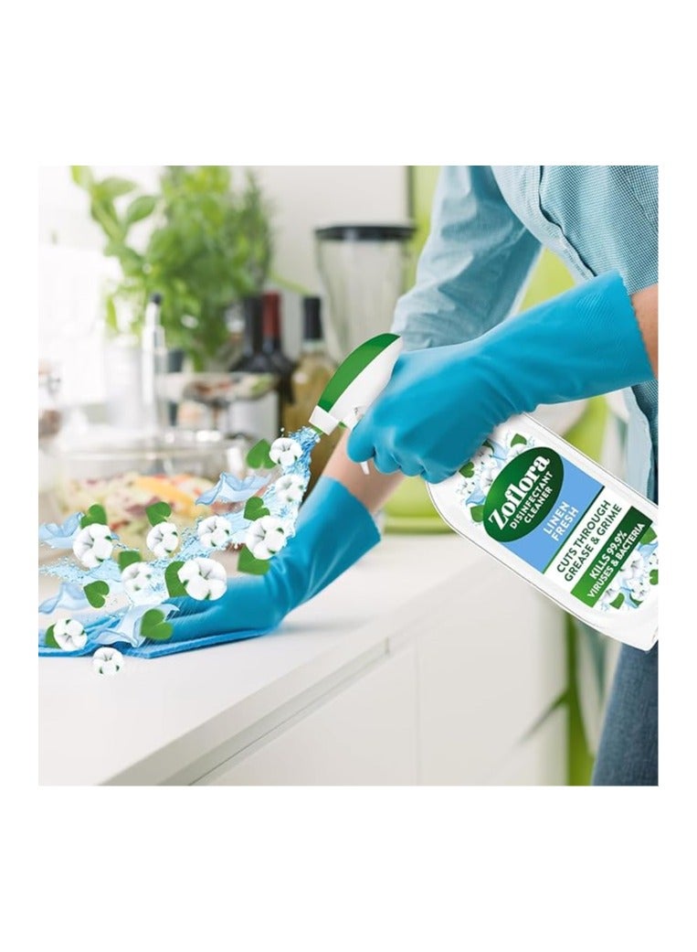 زوفلورا مطهر متعدد الاغراض برائحة زهرة الكتان المنعش 800 مل - Image 3