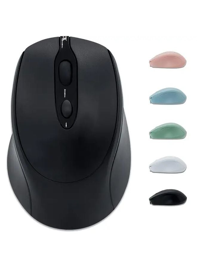 Blue Ergonomic Wireless Mouse Rechargeable Dual Mode 2 4G Bluetooth Vertical Silent Portable For Laptop Desktop Tablet - Image 1