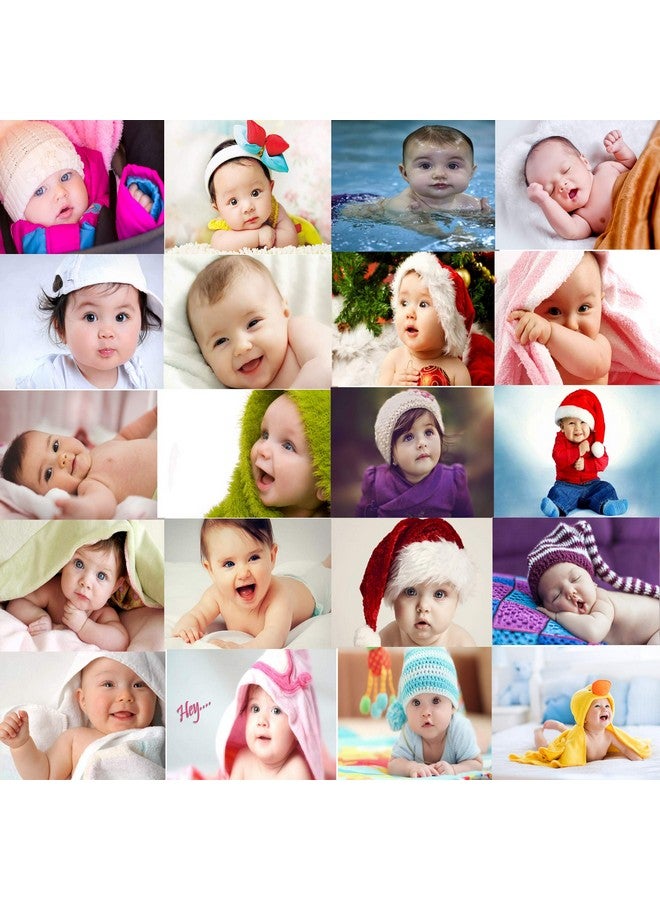 KARTMEN 300GSM Thick Paper, Gloss Laminated HD Smiling Cute Baby Combo Posters for Pregnant Women - Set of 20 (12x18-Inches, Multicolour) - Image 1