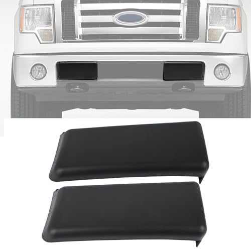 OKPARZ Replacement for Front Bumper Guard Pad Cap Inserts End Cover 2009-2014 F150 F-150 9L3Z17E810B Left Driver & Right Passenger Side - Image 1