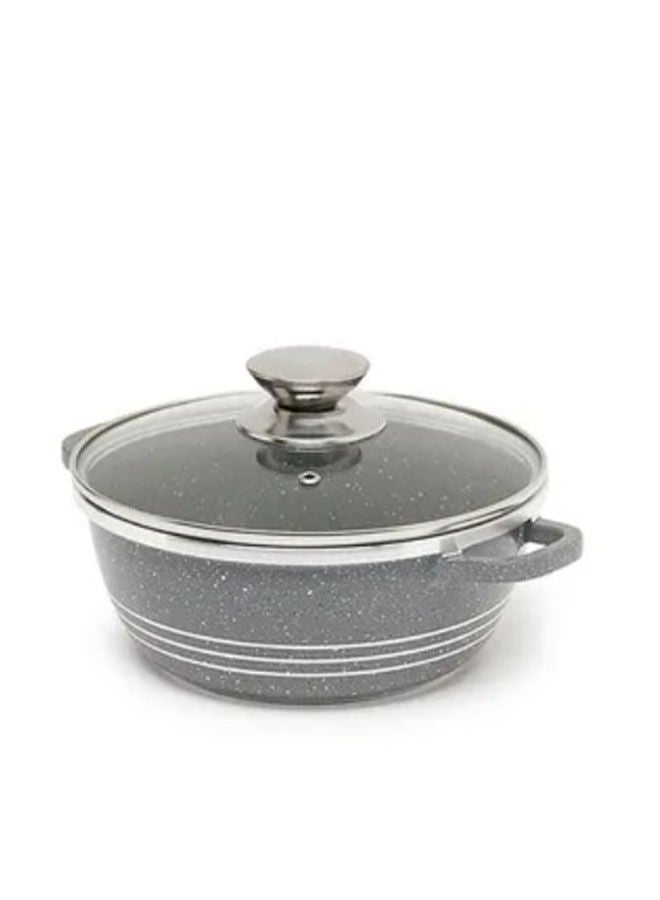 DESSINI Non-Stick Casserole Pot 36 cm Grey/Clear - Image 2