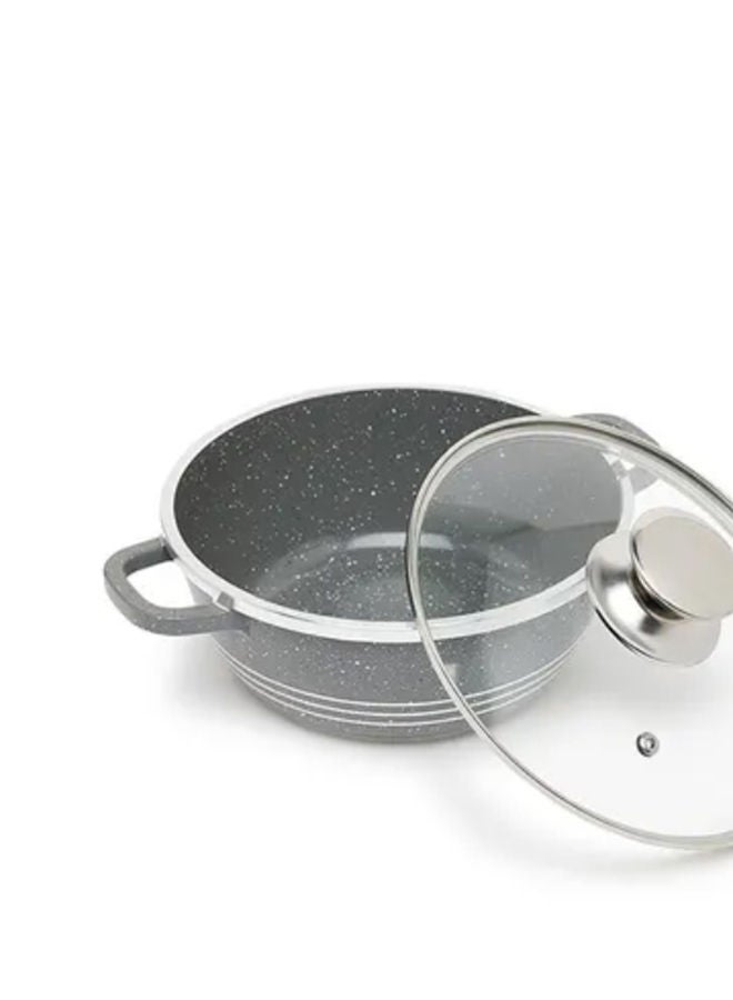 DESSINI Non-Stick Casserole Pot 36 cm Grey/Clear - Image 3