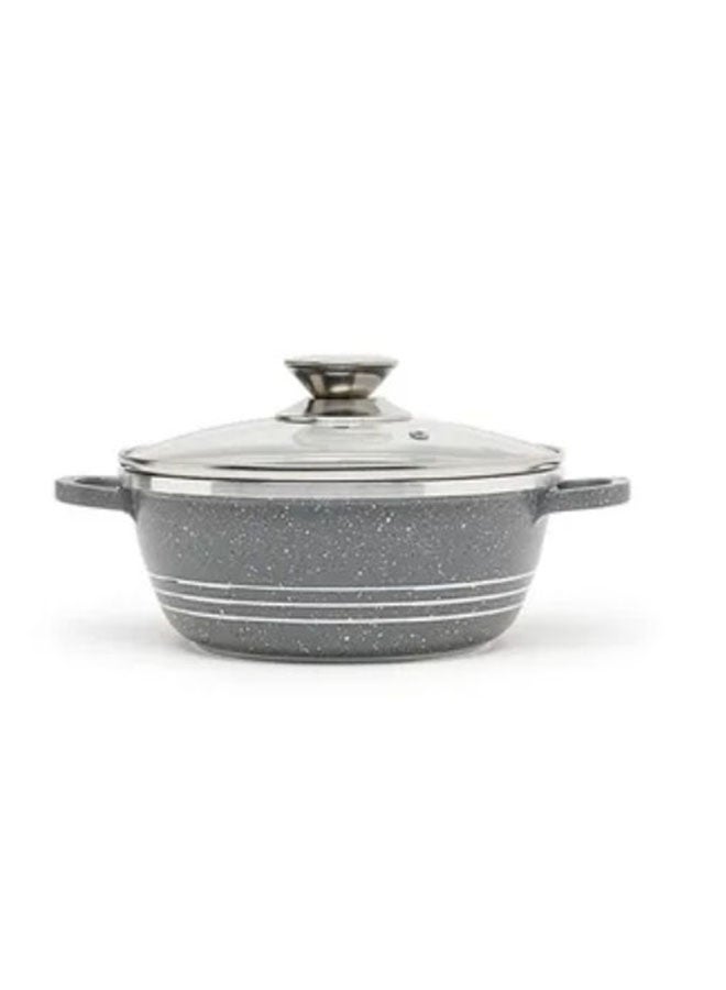 DESSINI Non-Stick Casserole Pot 36 cm Grey/Clear - Image 1