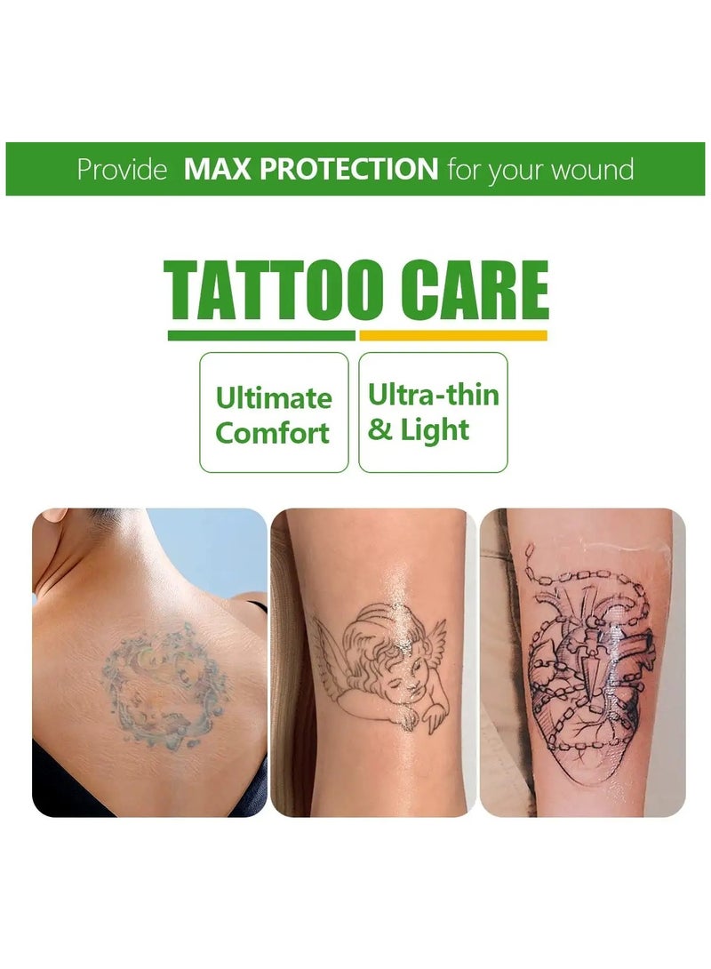 Transparent Waterproof Film Dressing 4"x4 3/4” (10cm x 12cm) - Adhesive Wound Cover Bandage for Swimming, Post-Surgery, Scar Therapy, Medical Supplies, Tattoo Care (20 Pack) - Image 3