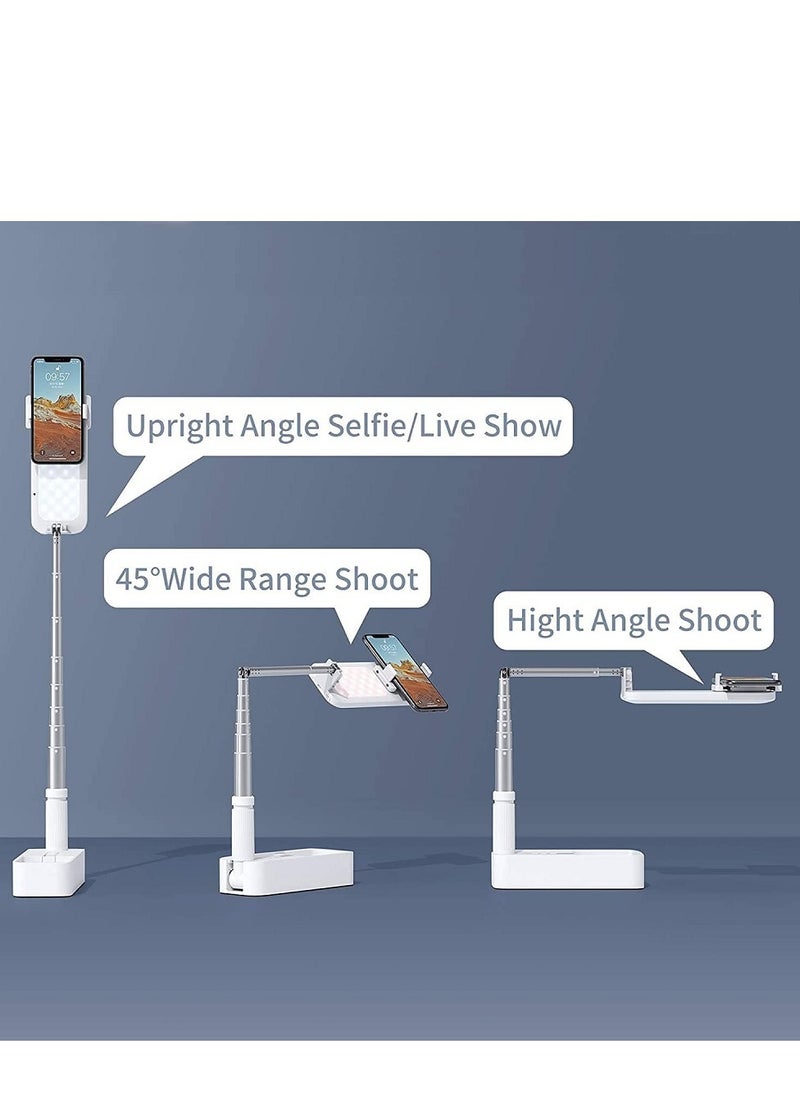 Usams - Selfie Ring Light Portable Mini LED Desk Ringlight 3200-5500K with 1000mah Battery for Live Stream Make Up YouTube TikTok Dimmable LED Camera Ring Light for iPhone & Android Phone - Image 1
