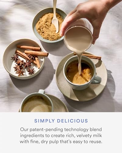 Nama M1 Plant Milk Maker – Homemade Oat, Seed, & Nut Milk Maker Machine – Smooth, Creamy Texture Barista Quality Milk in Minutes – Blends & Strains in One Container – Easy to Clean - Image 5