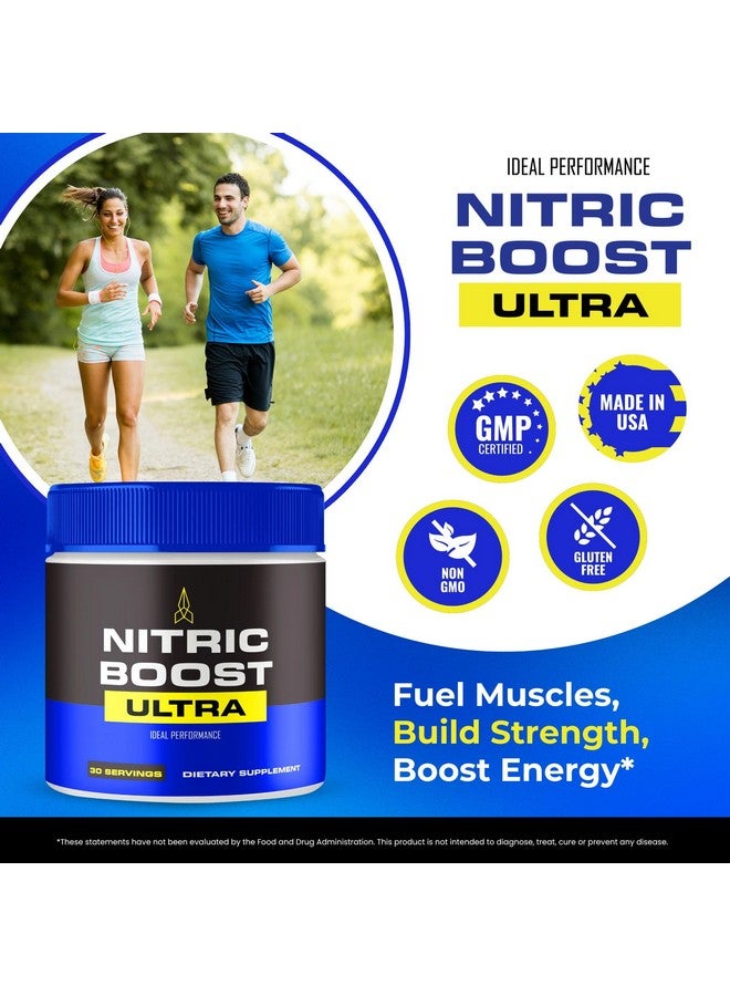 IDEAL PERFORMANCE Nitric Boost Ultra Powder, NitricBoost Official Formula to Support Energy Levels and Blood Flow - Maximum Strength, Nitric Booster Ultra BCAA, NitricBoost Ultra Powder Support Reviews (2 Pack) - Image 4