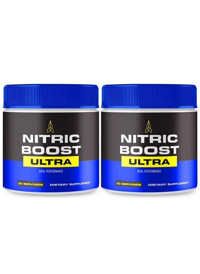IDEAL PERFORMANCE Nitric Boost Ultra Powder, NitricBoost Official Formula to Support Energy Levels and Blood Flow - Maximum Strength, Nitric Booster Ultra BCAA, NitricBoost Ultra Powder Support Reviews (2 Pack) - Image 1