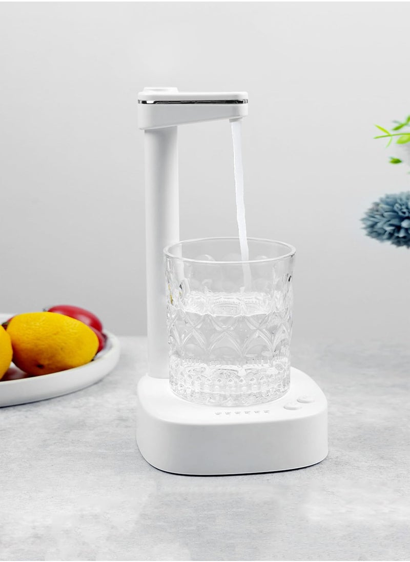Toshionics Mini Smart Tabletop Water Pump Dispenser Portable Rechargeable One-Button Operation 1800mAh Battery Indoor and Outdoor Use for Home Kitchen Office Camping and Bedside Hydration Machine  - Image 2