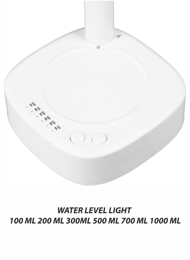 Mini Smart Tabletop Water Pump Dispenser Portable Rechargeable One-Button Operation 1800mAh Battery Indoor and Outdoor Use for Home Kitchen Office Camping and Bedside Hydration Machine