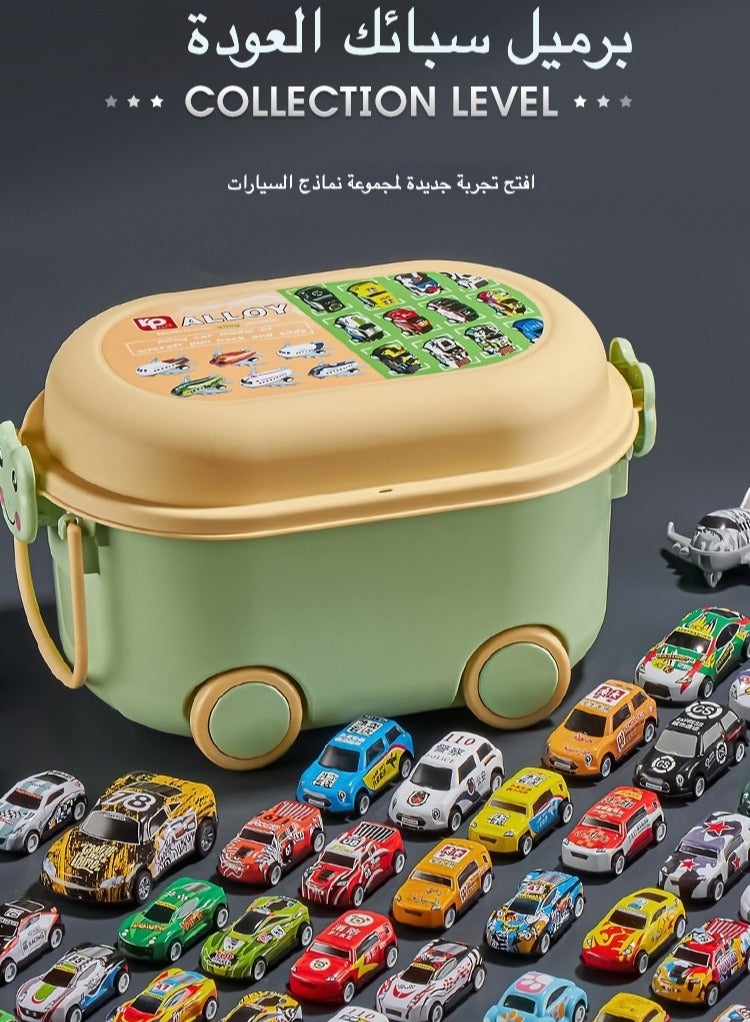 44 Pack Mini Pull Back Cars for Kids Ages- BPA-Free Vehicles for Kids 3-6Y, Classroom Activity Toys, Group Play & Skill Developmen  - Image 2