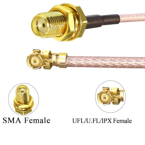 TUOLNK IPX MHF1 to SMA Cable SMA Female to U.FL IPX RG178 Coax Cable for GPS Module Antenna Mini PCI WiFi Antenna 8inch (20cm) 5pcs - Image 3
