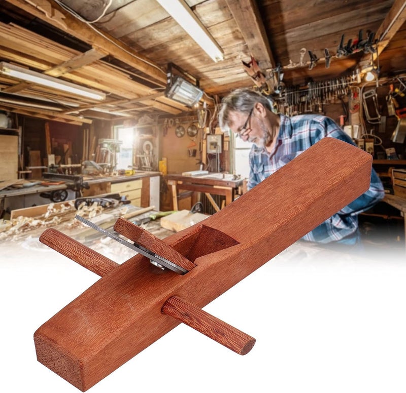 Sorandy Woodworking Plane, Hand Planer, Woodcraft Tool, with Teak Body & Manganese Steel 7.2in Cutter Head for Wood Planing Trimming DIY Carpentry (400) - Image 2