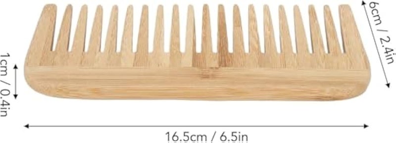 3 PCS Wide Tooth Comb Set – Handless Hair Combs for Curly, Wet & Dry Hair, Detangling & Styling Combs, Anti-Breakage and Gentle on Scalp, Lightweight & Durable - Image 1