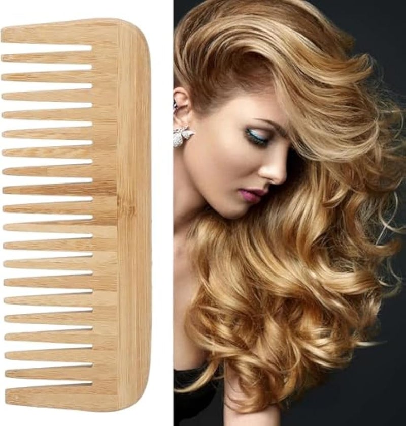 3 PCS Wide Tooth Comb Set – Handless Hair Combs for Curly, Wet & Dry Hair, Detangling & Styling Combs, Anti-Breakage and Gentle on Scalp, Lightweight & Durable - Image 5