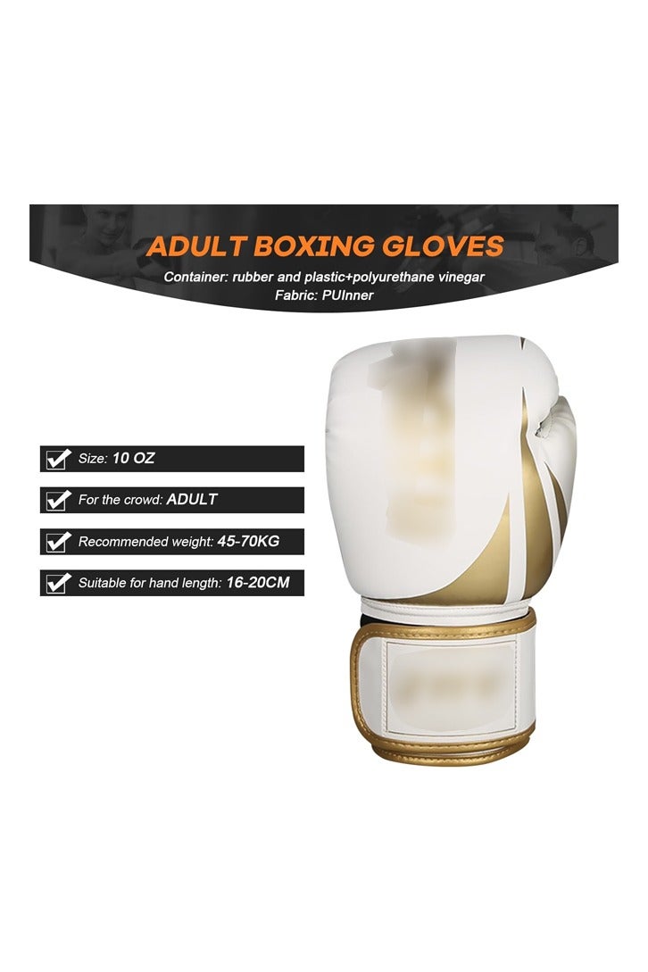 DUNISO Adult Boxing Gloves,Boxing Training Gloves,Professional Shockproof Leather Training Gloves，for Boxing Kickboxing Mixed Martial Arts Muay Thai MMA Heavy Bag Training，10oz - Image 3