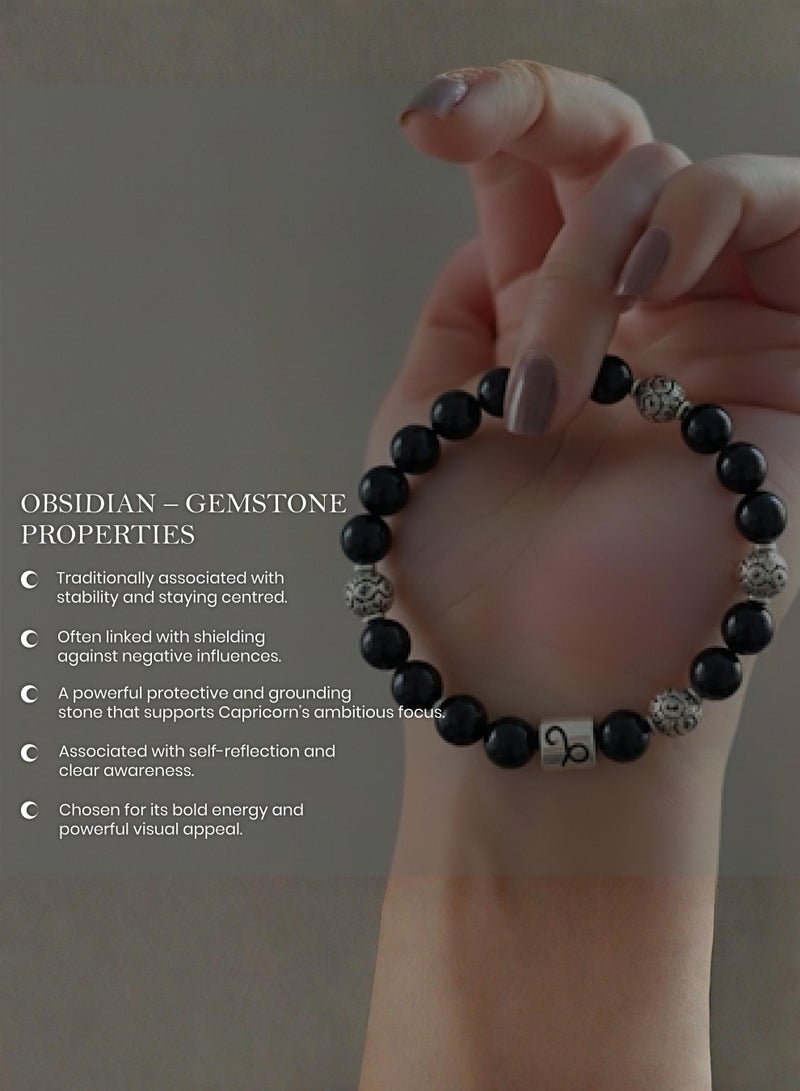 British Fossils Zodiac B/Let Capricorn - Obsidian - Image 5